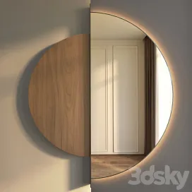Wall Mirror Half Moon Mirror